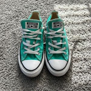 Teal All star Converse low top